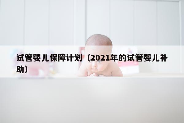 试管婴儿保障计划（2021年的试管婴儿补助）
