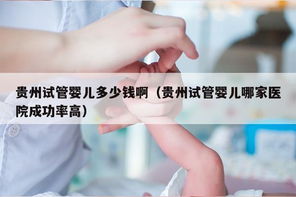 贵州试管婴儿多少钱啊（贵州试管婴儿哪家医院成功率高）