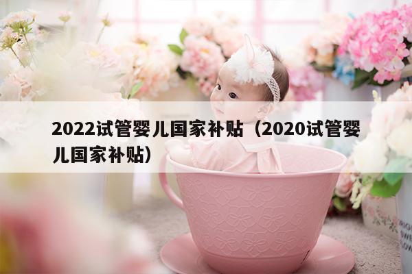 2022试管婴儿国家补贴（2020试管婴儿国家补贴）